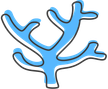 Coastal mangrove tree species icon